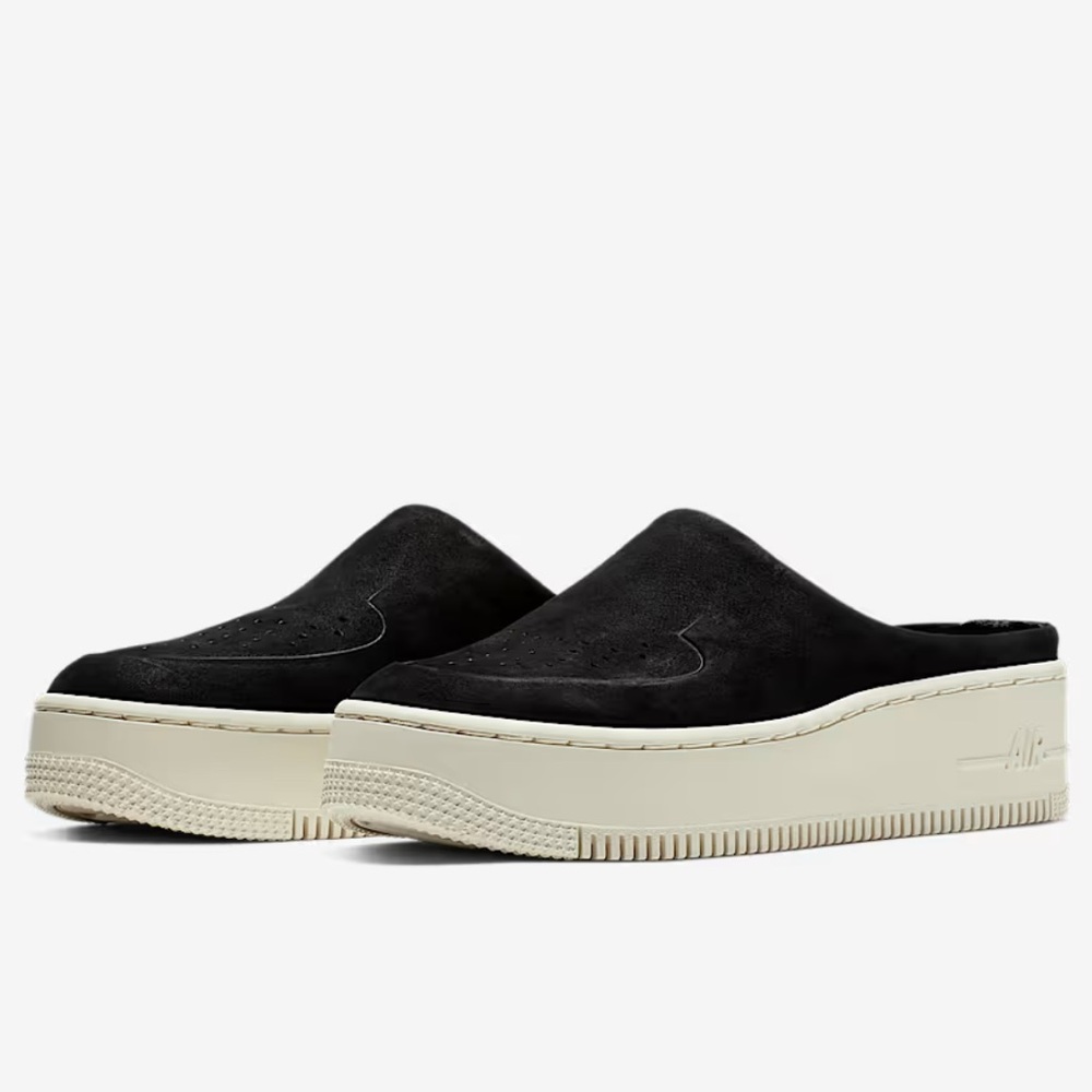 Nike Air Force 1 Lover XX Premium Black BV8249-001 Mule Shoes Women's Sz‎ 9